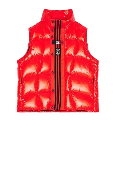 Moncler Genius X Adidas Bozon Down Vest In 335 Orange