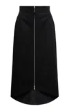 Moncler Genius X Ee72 By Edward Enninful Cotton Gabardine Midi Skirt In Black