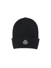 Moncler Genius Moncler 4 Edward Enninful Ee72 Responsible Virgin Wool Hat In Black