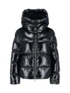 Moncler Genius Black Moncler X Ee72 By Edward Enninful Lothar Hooded Short Down Jacket In Black