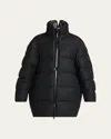 Moncler Genius X Ee72 By Edward Enninful Maarutha Long Down Jacket In Black
