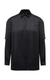 Moncler Genius Edward Enninful Collaboration Shirt Epaulettes In Black