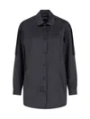 Moncler Genius X Ee72 By Edward Enninful Satin Shirt In Black