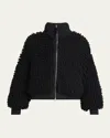 Moncler Genius X Ee72 By Edward Enninful Wool Blend Zip-up Cardigan In Black
