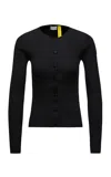 Moncler Genius X Ee72 By Edward Enninful Wool Cardigan In Black