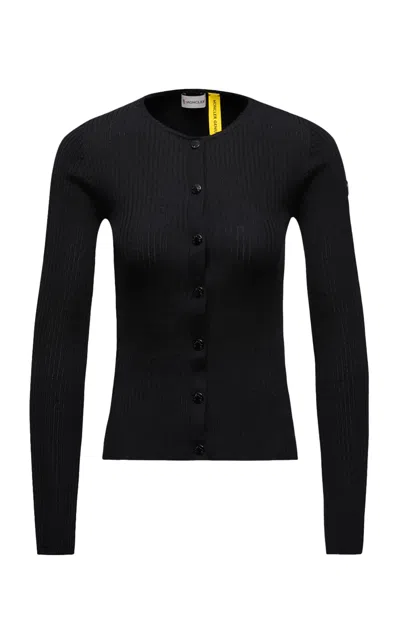 MONCLER GENIUS X EE72 BY EDWARD ENNINFUL WOOL CARDIGAN