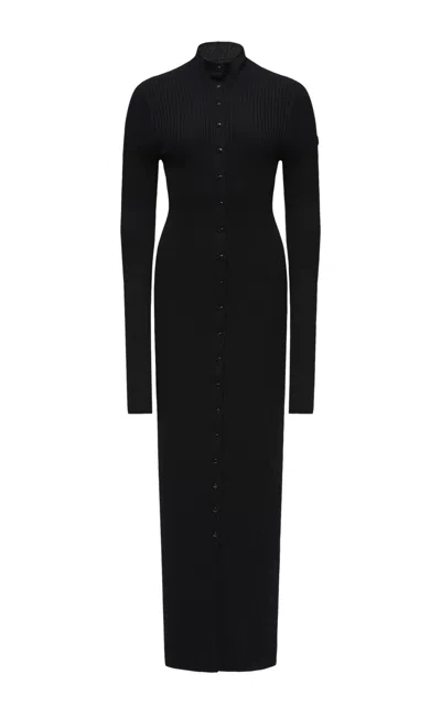 MONCLER GENIUS X EE72 BY EDWARD ENNINFUL WOOL TURTLENECK DRESS