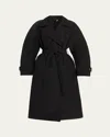 Moncler Genius X Ee72 By Edward Enninful Zake Trench Coat In Black