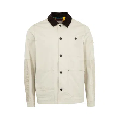 Pre-owned Moncler Genius X Fragment Geike Shirt Jacket 'light Grey' | Men's Size 3