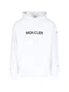 Moncler Genius Moncler X Fragment Hiroshi Fujiwara Relaxed Fit Hoodie With Cartoon Logo And Drawstring Hood In White