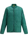 Moncler Genius Moncler X Fragment Hiroshi Fujiwara Quilted Down Jacket With Stand Collar In Green