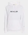Moncler Genius Moncler X Fragment Hiroshi Fujiwara Relaxed Fit Hoodie With Cartoon Logo And Drawstring Hood In White
