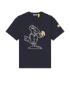 Moncler Genius Moncler X Gilga Farm Navy Short Sleeve T-shirt In Blue