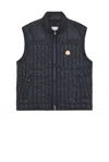 Moncler Genius Moncler X Gilga Farm Tangerine Down Vest In Blue