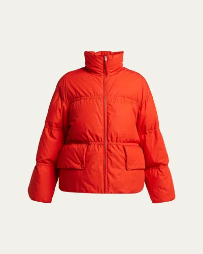 Moncler Genius X Jil Sander Mimimycin Cotton Down Jacket In Red