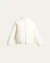 Moncler Genius X Jil Sander Sodium Down Bomber Jacket In White