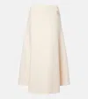 Moncler Genius X Jil Sander Virgin Wool Midi Skirt In White
