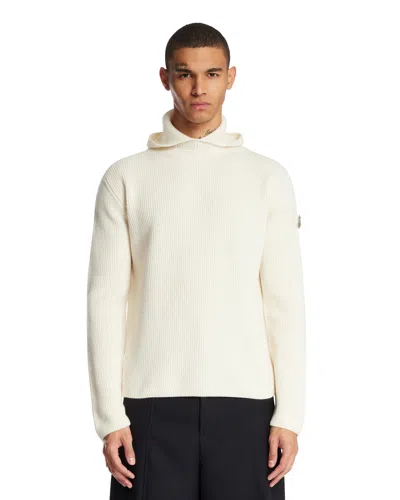 Moncler Genius X Jil Sander White Wool Sweater