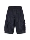 Moncler Genius Nigo Collaboration Mercedes-benz Cargo Style Shorts In Blue