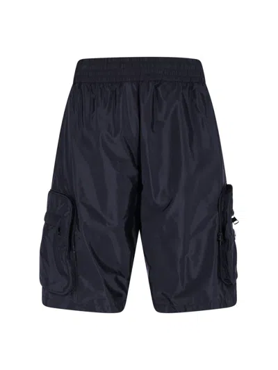 MONCLER GENIUS X MERCEDES-BENZ BY NIGO LOGO CARGO SHORTS