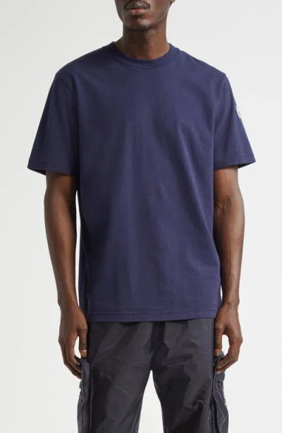 Moncler Genius X Mercedes-benz By Nigo Logo Patch Short Sleeve T-shirt In Blue