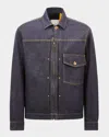 Moncler Veste En Denim Nepit X Mercedes-benz By Nigo In Blue Denim