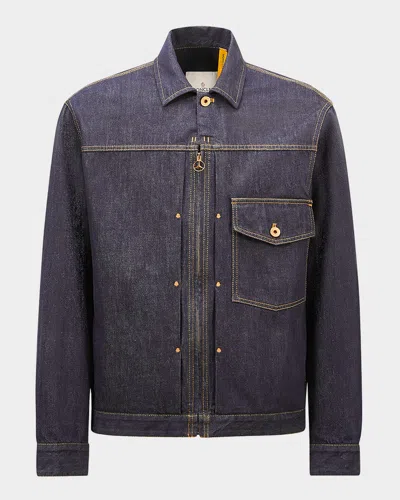 MONCLER X MERCEDES-BENZ BY NIGO MEN'S NEPIT DENIM JACKET