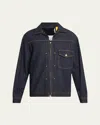 Moncler Genius X Mercedes-benz By Nigo Men's Nepit Denim Jacket In Blue Denim
