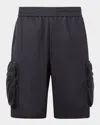 Moncler Genius Mercedes Benz Bermuda Shorts With Elastic Waistband In Blue