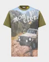 Moncler Genius T-shirt With Moncler X Mercedes-benz By Nigo Print In Turquoise