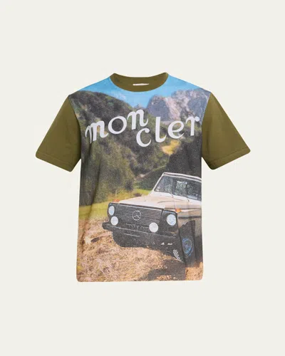 MONCLER GENIUS X MERCEDES-BENZ BY NIGO MEN'S PRINTED T-SHIRT