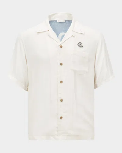 MONCLER GENIUS X MERCEDES-BENZ BY NIGO MEN'S SATIN CAMP SHIRT