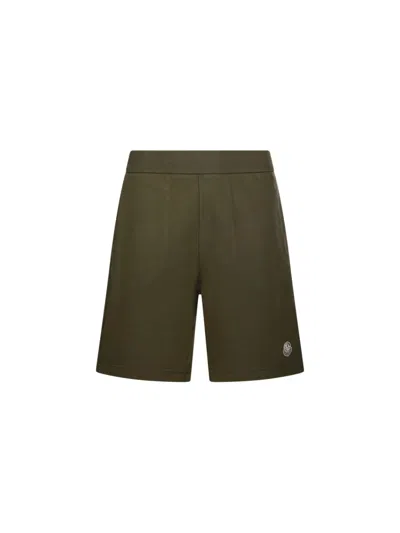 Moncler Genius X Mercedes Benz Relaxed-fit Cotton Shorts With Logo Detail In Black