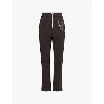 Moncler Genius X Moncler Mens Dark Dust Moncler X Rick Owens Cotton Knitted Jogging Bottoms In Brown