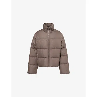 Moncler Genius X Moncler Mens Dark Dust Moncler X Rick Owens Cyclopic Padded Shell-down Jacket In Gray