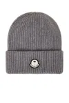 Moncler Genius X Palm Angels Beanie In Grey