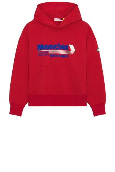 Moncler Genius X Palm Angels Hoody In Red