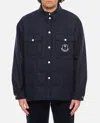 Moncler Genius Moncler X Palm Angels Navy Virgin Wool Down Jacket In Blue