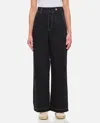 Moncler Genius Moncler X Palm Angels Black Contrast Trousers In Black
