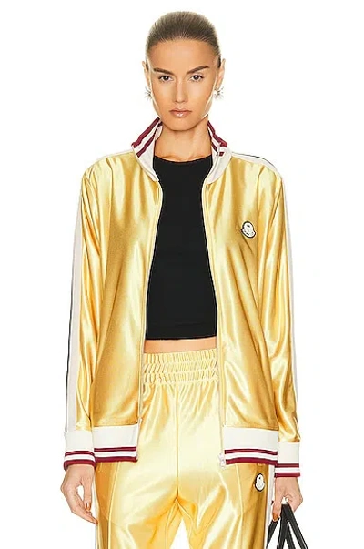 Moncler Genius 8 Moncler Palm Angels - Zipped Sweatshirt In Gold