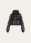 Moncler Genius X Sacai Layered Midi Puffer Jacket In Black