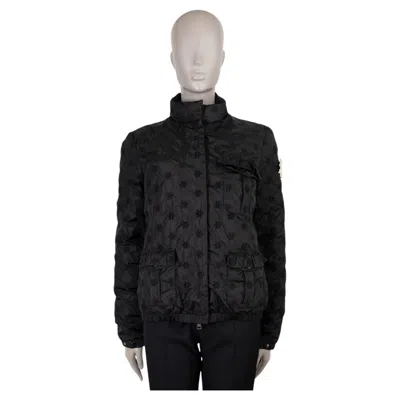 Pre-owned Moncler Genius X Simone Rocha Black Hillary Floral Down Jacket 2 M