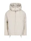 Moncler Genius Haissa 2-in-1 Moncler X Willow Smith Short Down Jacket In Gray
