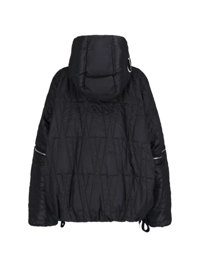 Moncler Genius X Willow Smith Short Down Jacket Haissa 2 In 1 In Black