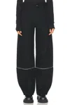 Moncler Genius Moncler X Willow Smith Zip Detailed Baggy Pants In Black