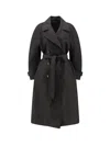 Moncler Genius Moncler X Edward Enninful Zake Technical Trench Coat In Black