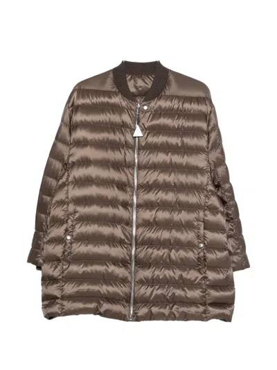 Moncler Genius Zip-fastening Padded Jacket In Brown
