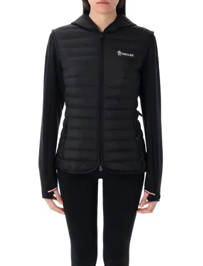 Moncler Genius Zip Up Cardigan In Black