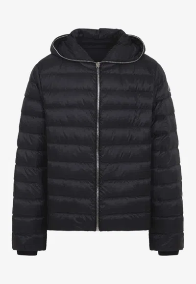Moncler Genius Hooded Zip-up Quilted Jacket In Black