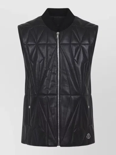 Moncler Geocamo Rick Owens Collaboration Flight Vest In Black